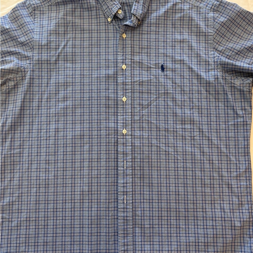 Men's Blue Checkered Shirt